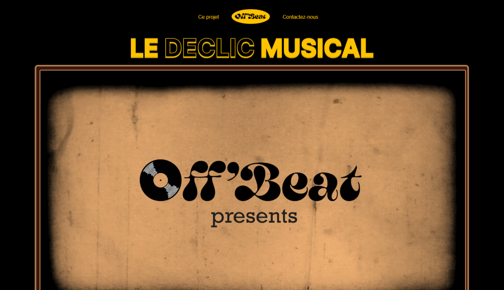 Web documentaire sur la passion de la musique